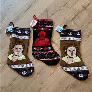 Star Wars NWT Christmas Stockings Lot of 3
